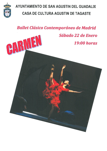 Espectáculo de Ballet el día 22 de enero
