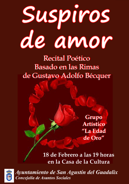 Recital poético «Suspiros de amor» el día 18 de febrero