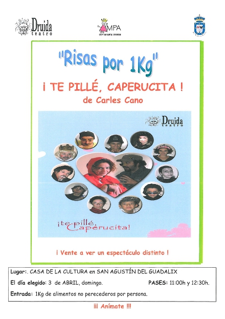 Obra de teatro «Te pillé Caperucita» 3 de abril