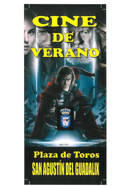 Cartelera de cine de verano julio y agosto