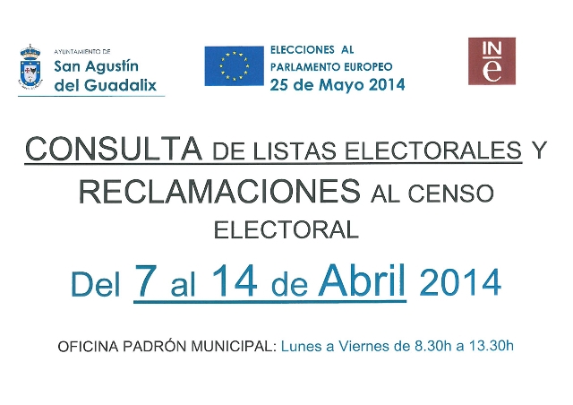 Consultas y reclamaciones al censo electoral