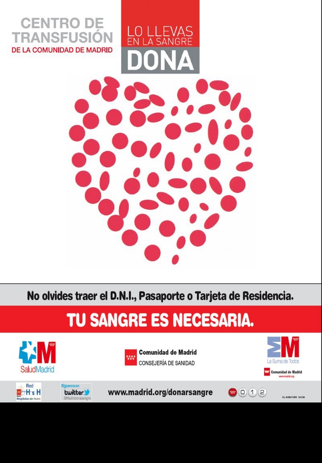 Mañana sábado donación de sangre en San Agustín de Guadalix