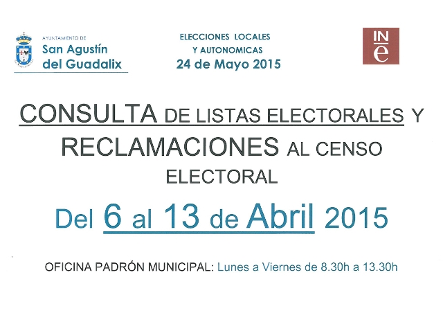 Consulta las listas electorales