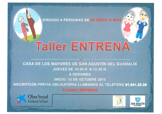 Taller Entrena para personas mayores