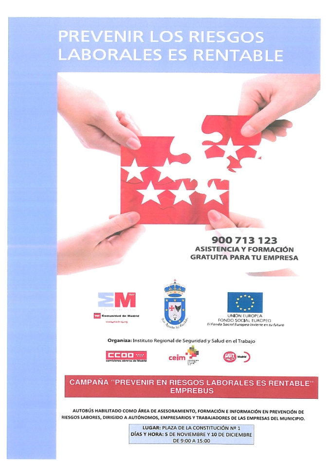 “Emprebús” con la Campaña de prevención de Riesgos Laborales 2015