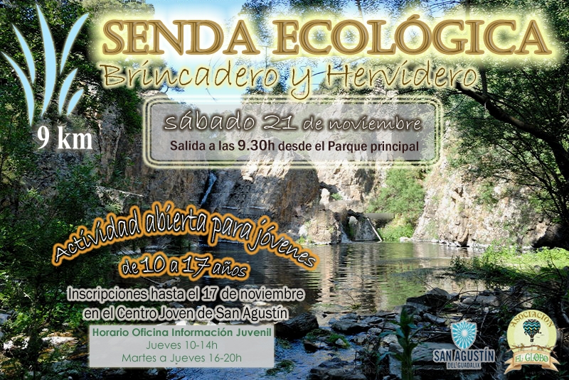 Inscripciones en la Oficina de Información Juvenil para la Senda ecológica hasta el Hervidero