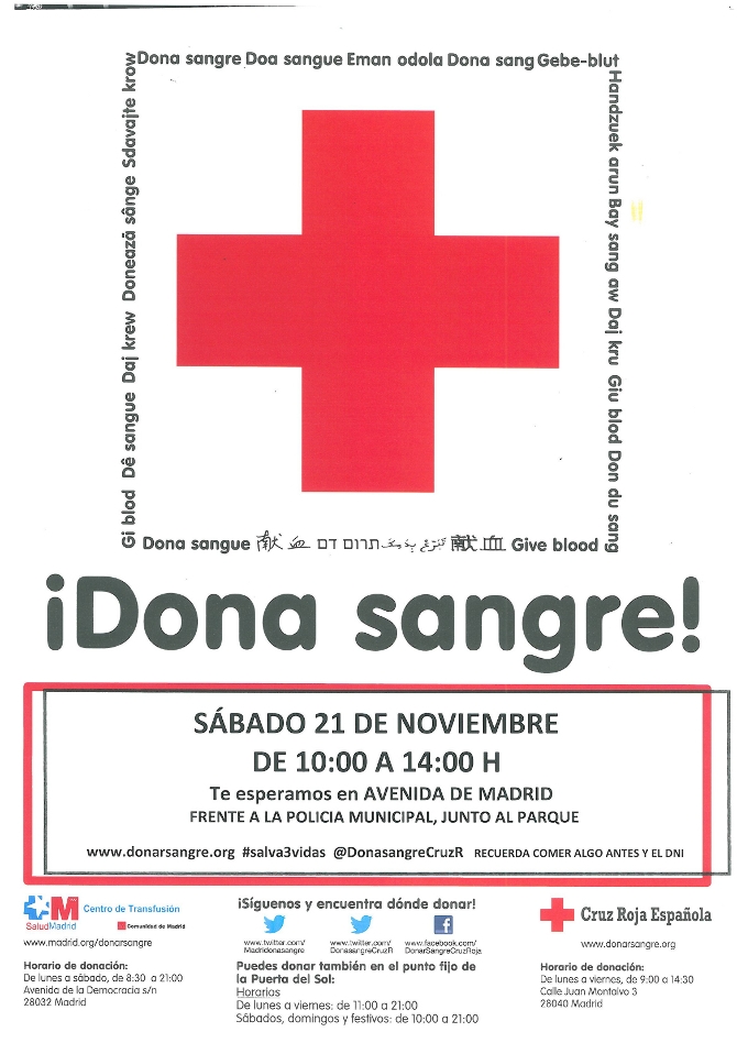 Dona Sangre el día 21 de noviembre