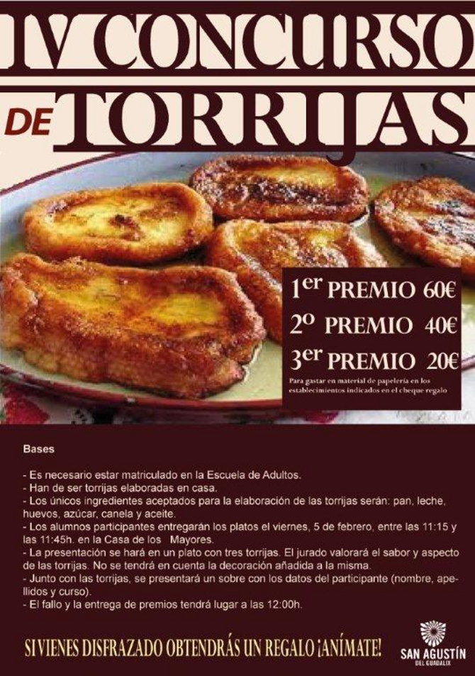 Concurso de torrijas para los alumnos de la Escuela de Adultos