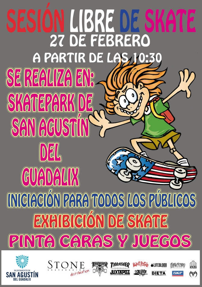 Inscripción clases de Skate 2015 en el Polideportivo San Agustín del Guadalix