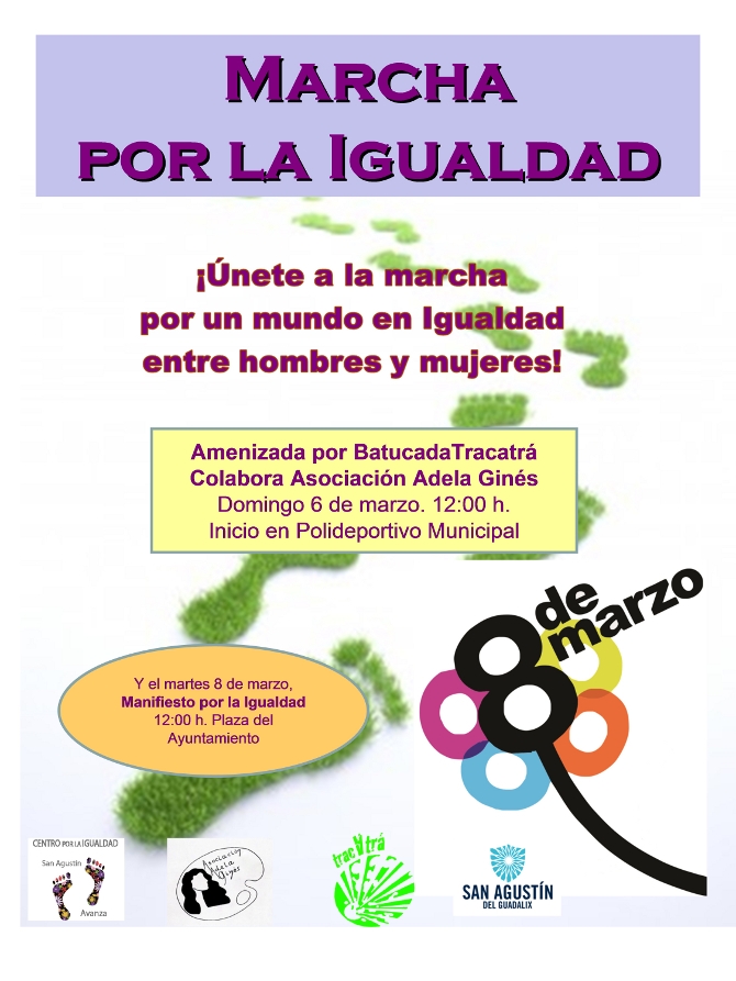 Marcha por la Igualdad domingo 6 de marzo