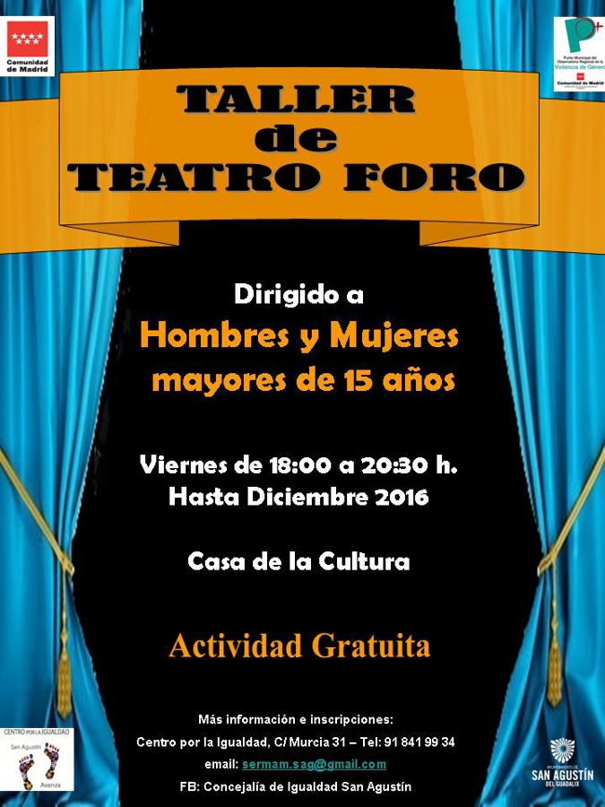 Taller de Teatro Foro de Mayo a Diciembre de 2016