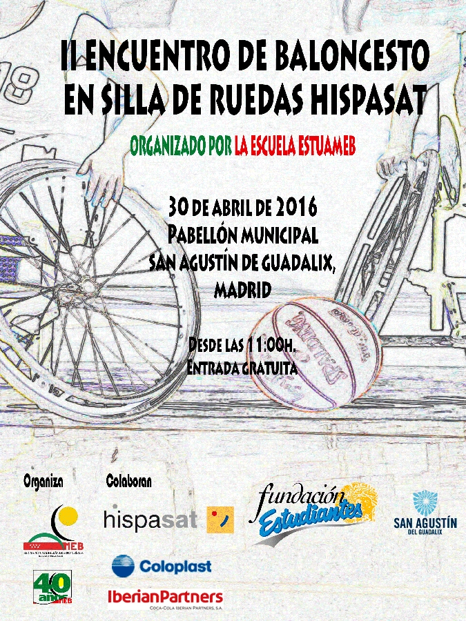 II Encuentro de Baloncesto en silla de ruedas Hispasat 30 abril