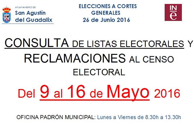 Consulta las listas electorales