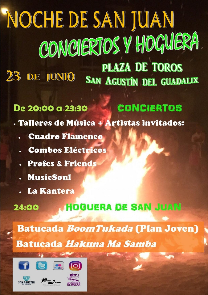 Concierto de los Talleres de Música y Hoguera de San Juan