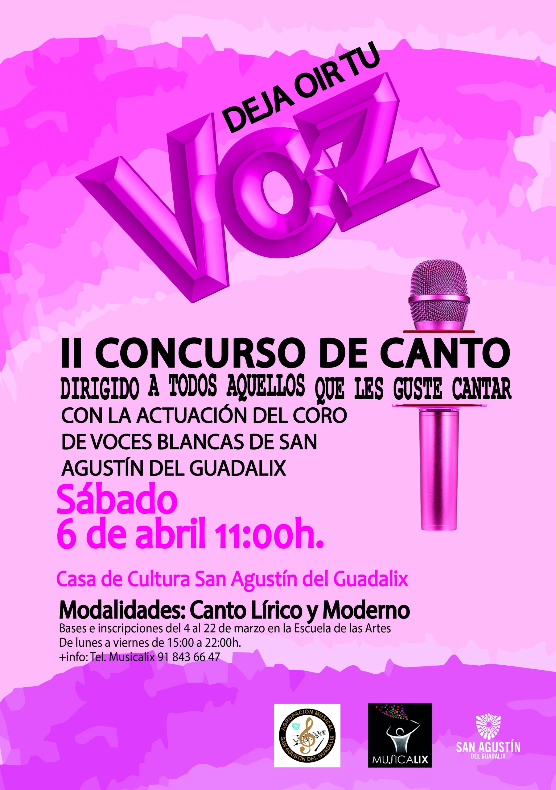 AMPLIACIÓN INSCRIPCIÓN II CONCURSO DE CANTO LÍRICO