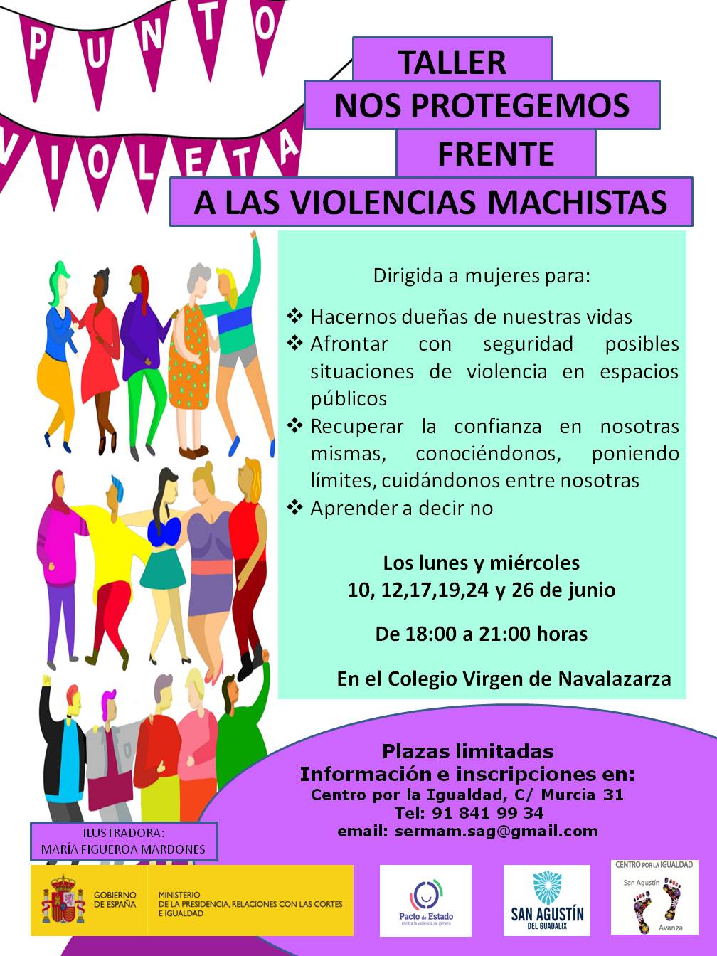 TALLER DE FORMACIÓN COMUNITARIA «NOS PROTEGEMOS ANTE VIOLENCIAS MACHISTAS»