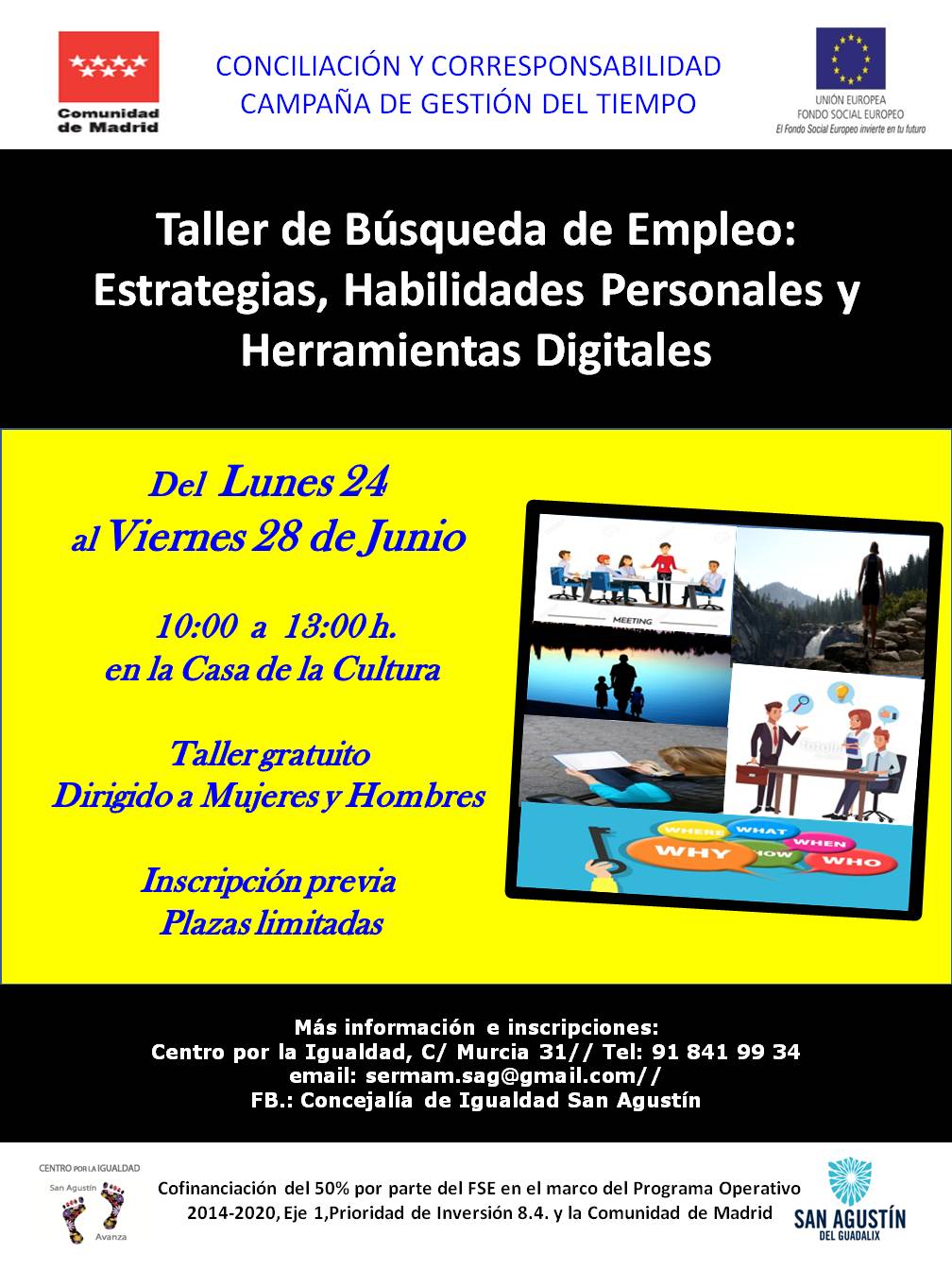 TALLER DE BÚSQUEDA DE EMPLEO: ESTRATEGIAS, HABILIDADES PERSONALES Y HERRAMIENTAS DIGITALES