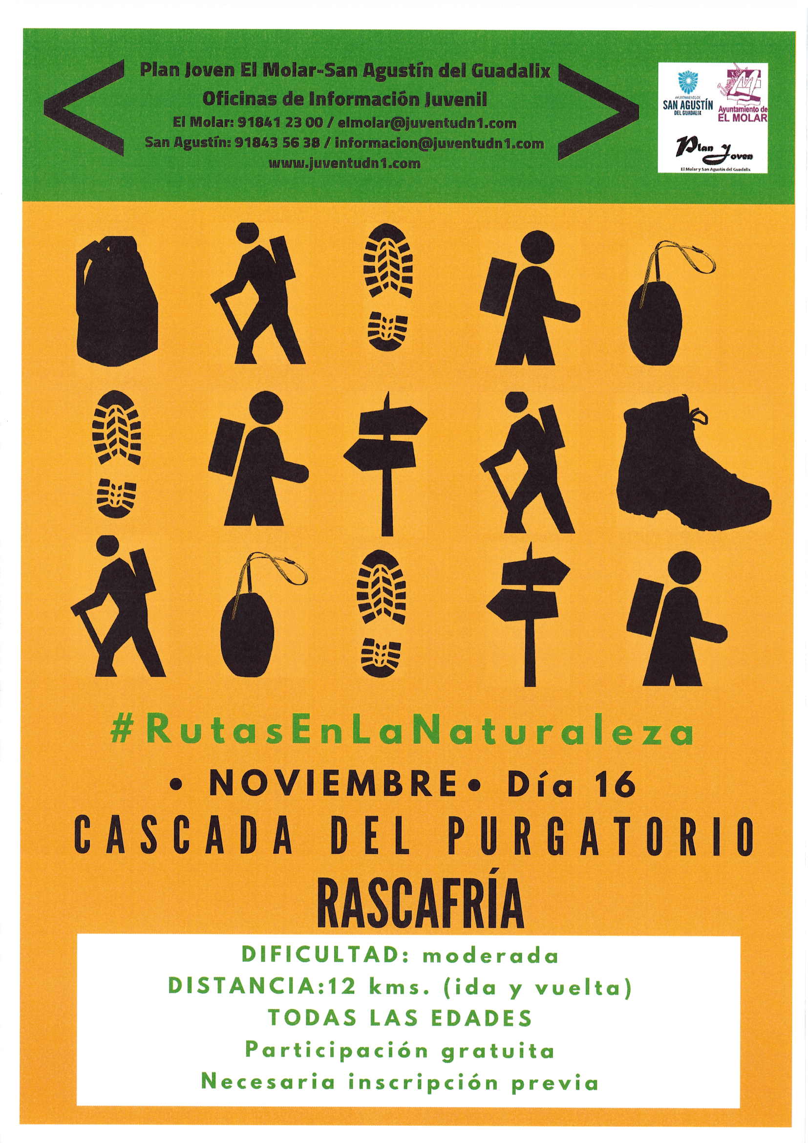 RUTAS POR LA NATURALEZA, CASCADA DEL PURGATORIO