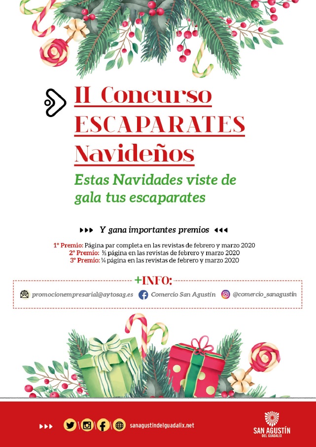 DEL 4 AL 13 DE DICIEMBRE PUEDES INSCRIBIRTE EN EL II CONCURSO DE ESCAPARATES NAVIDEÑOS