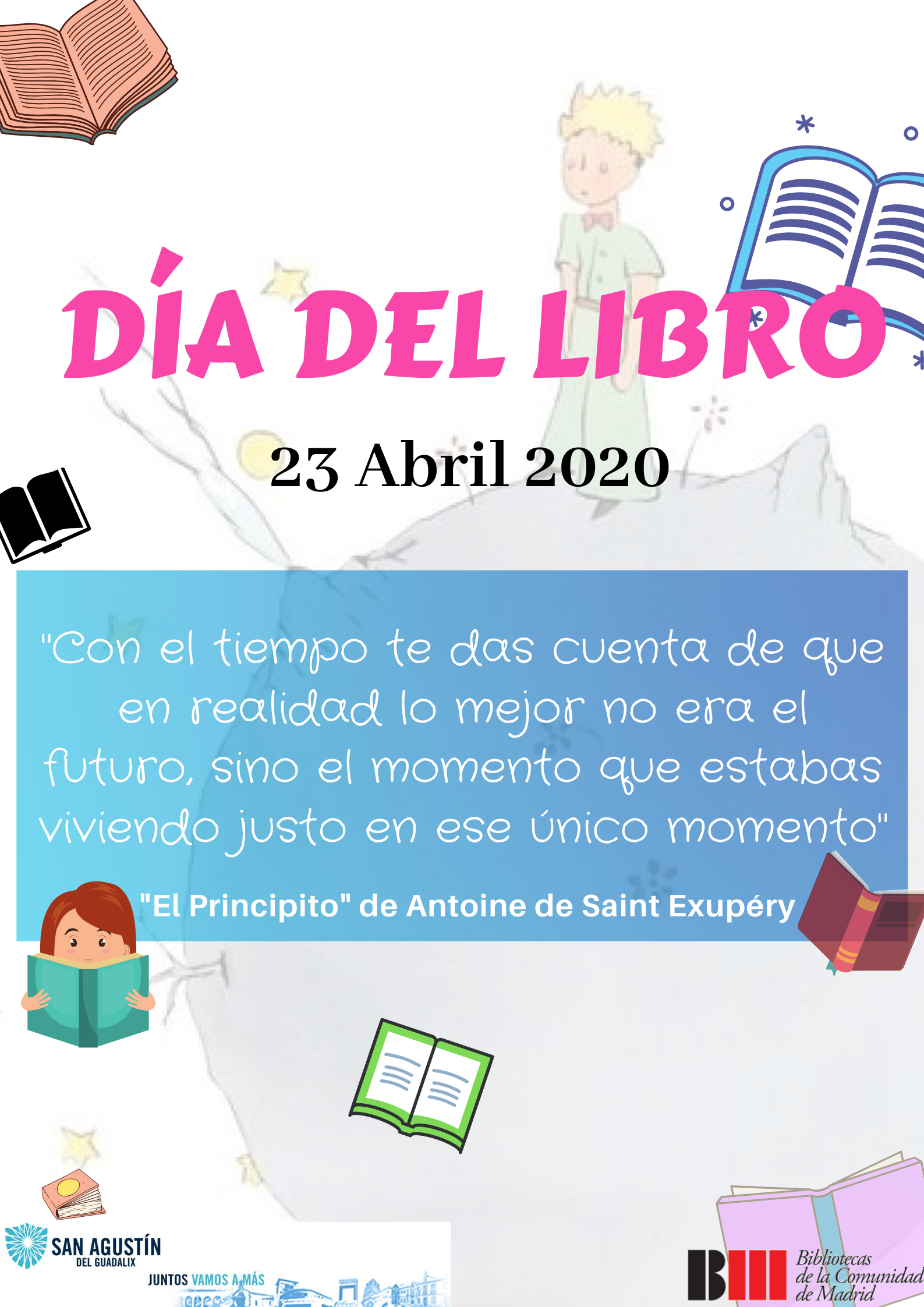 CARTEL DEL DÍA DEL LIBRO SAN AGUSTÍN