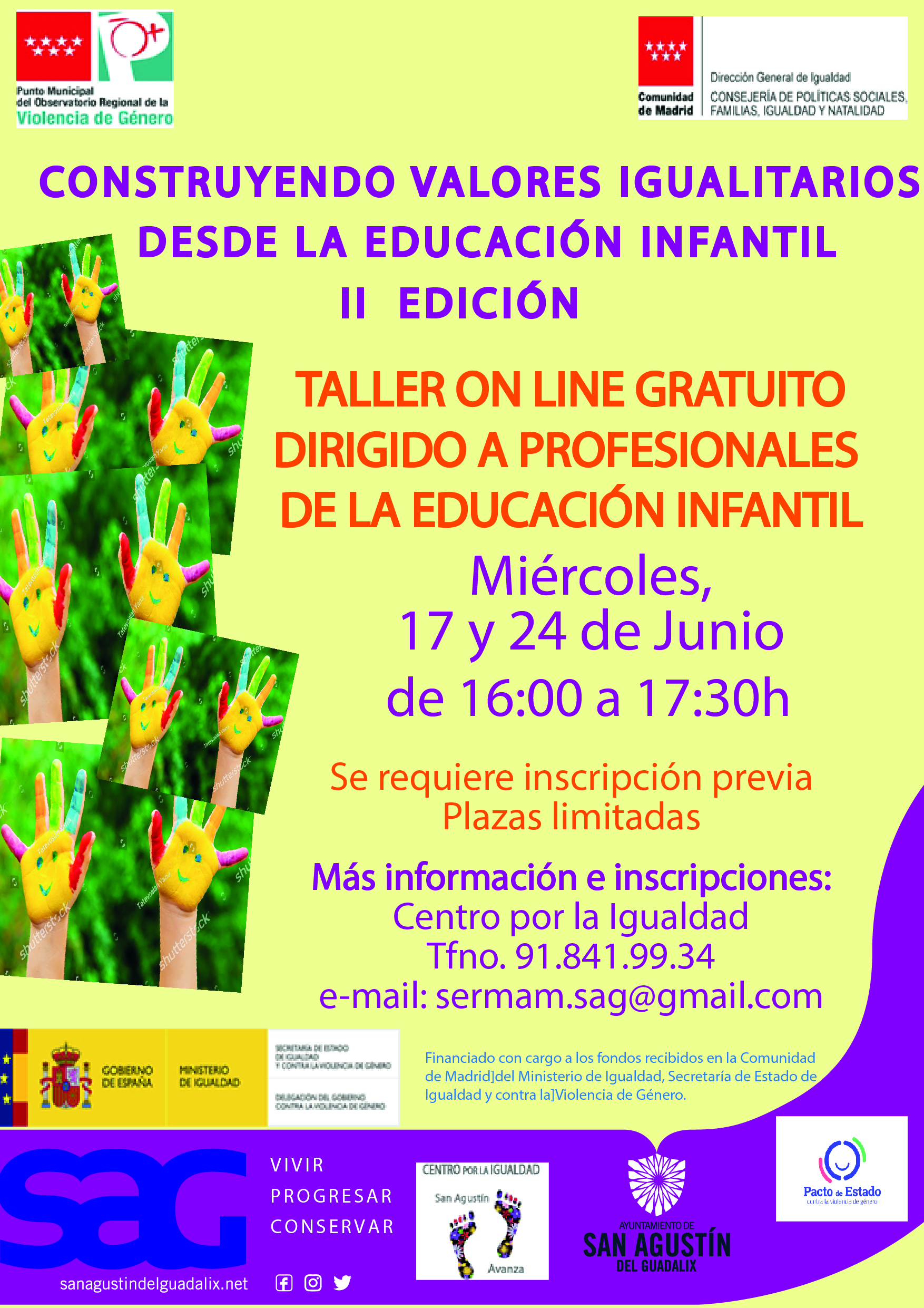 TALLERES ONLINE GRATUITOS PARA PARA EMPRENDEDORAS Y PARA PROFESIONALES DE EDUCACIÓN INFANTIL