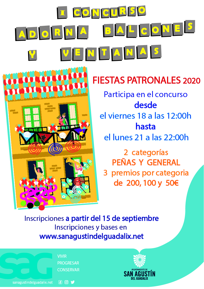 I CONCURSO DE EMBELLECIMIENTO DE BALCONES Y VENTANAS CON MOTIVO DE NUESTRAS FIESTAS