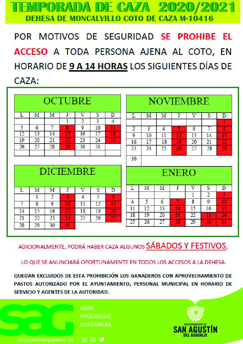 TEMPORADA DE CAZA 2020/21