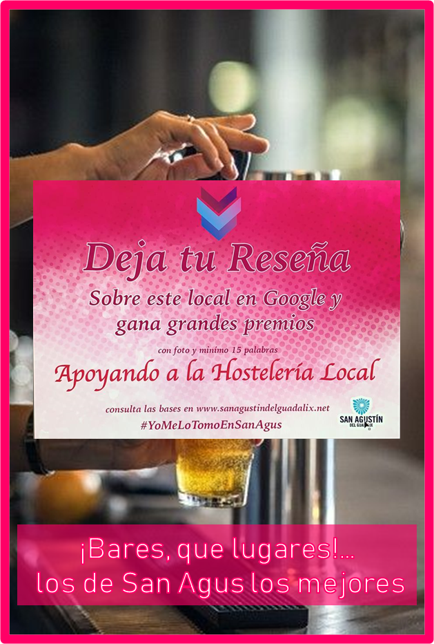 I CONCURSO ‘DEJA TU RESEÑA’ PARA AYUDAR A LA HOSTELERÍA LOCAL