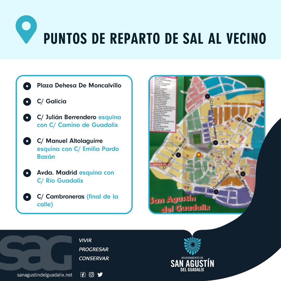 PUNTOS DE RECOGIDA DE SAL PARA LOS VECINOS