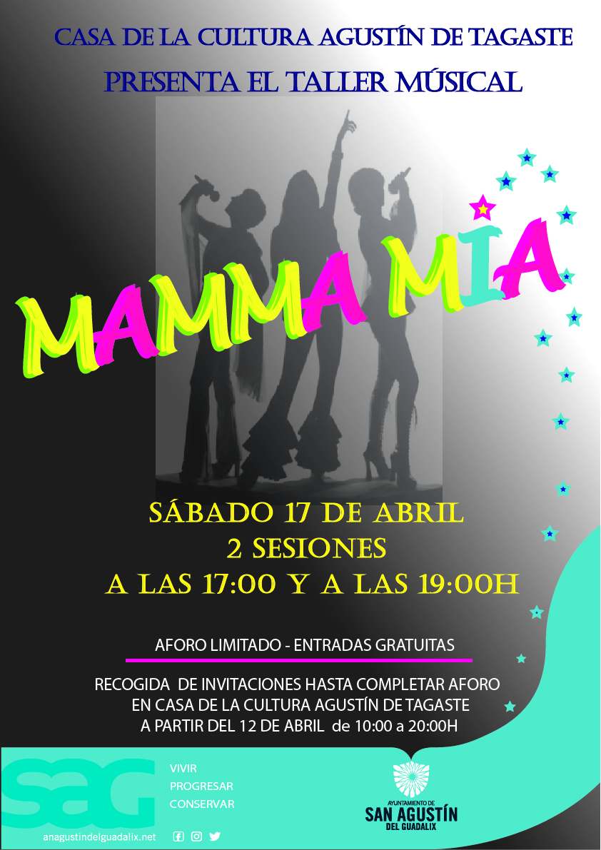 MAMMA MÍA ESTE SÁBADO EN SAN AGUSTÍN