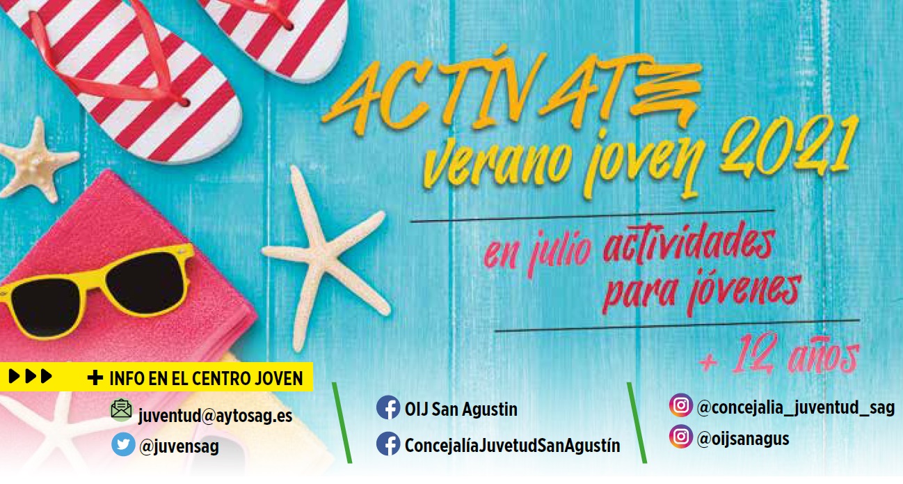 ESTE VERANO ACTÍVATE CON EL VERANO JOVEN DE SAN AGUSTÍN