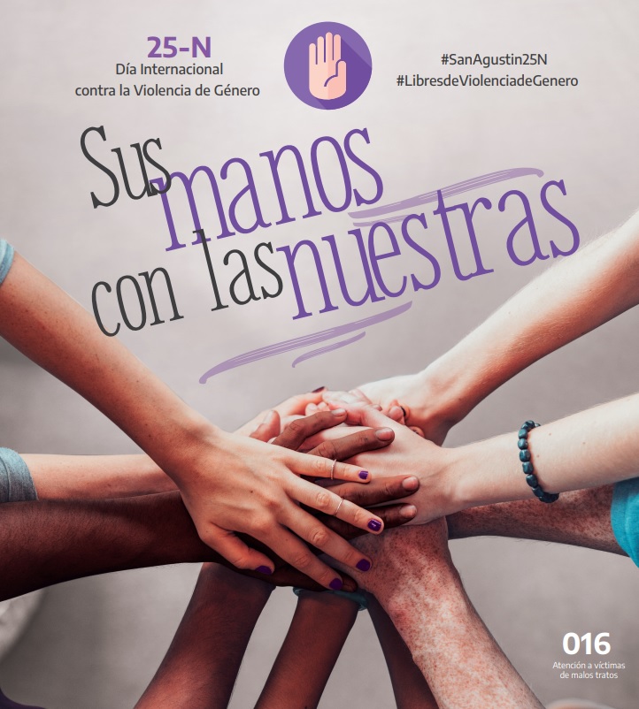 ESTE FIN DE SEMANA COMIENZA LA PROGRAMACIÓN ESPECIAL 25N CONTRA LA VIOLENCIA MACHISTA EN SAN AGUSTÍN