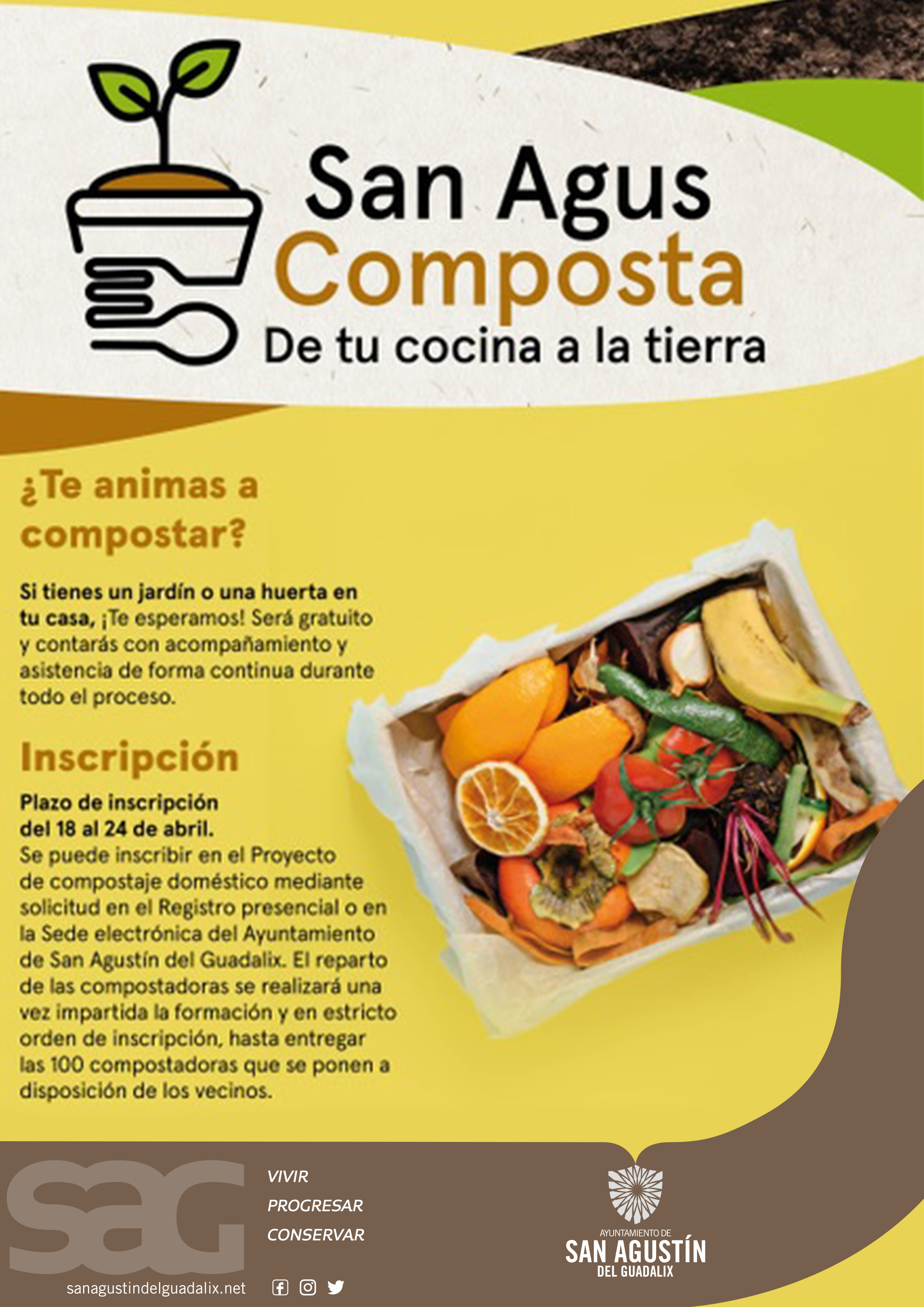 ‘SAN AGUSTÍN COMPOSTA’ ¡DE TU COCINA A LA TIERRA!