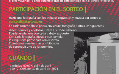 III SORTEO ‘SELFIE FOTOGRÁFICO’ DE LA EXPOSICIÓN DE CREART CON MOTIVO DEL MES DE LAS ARTES