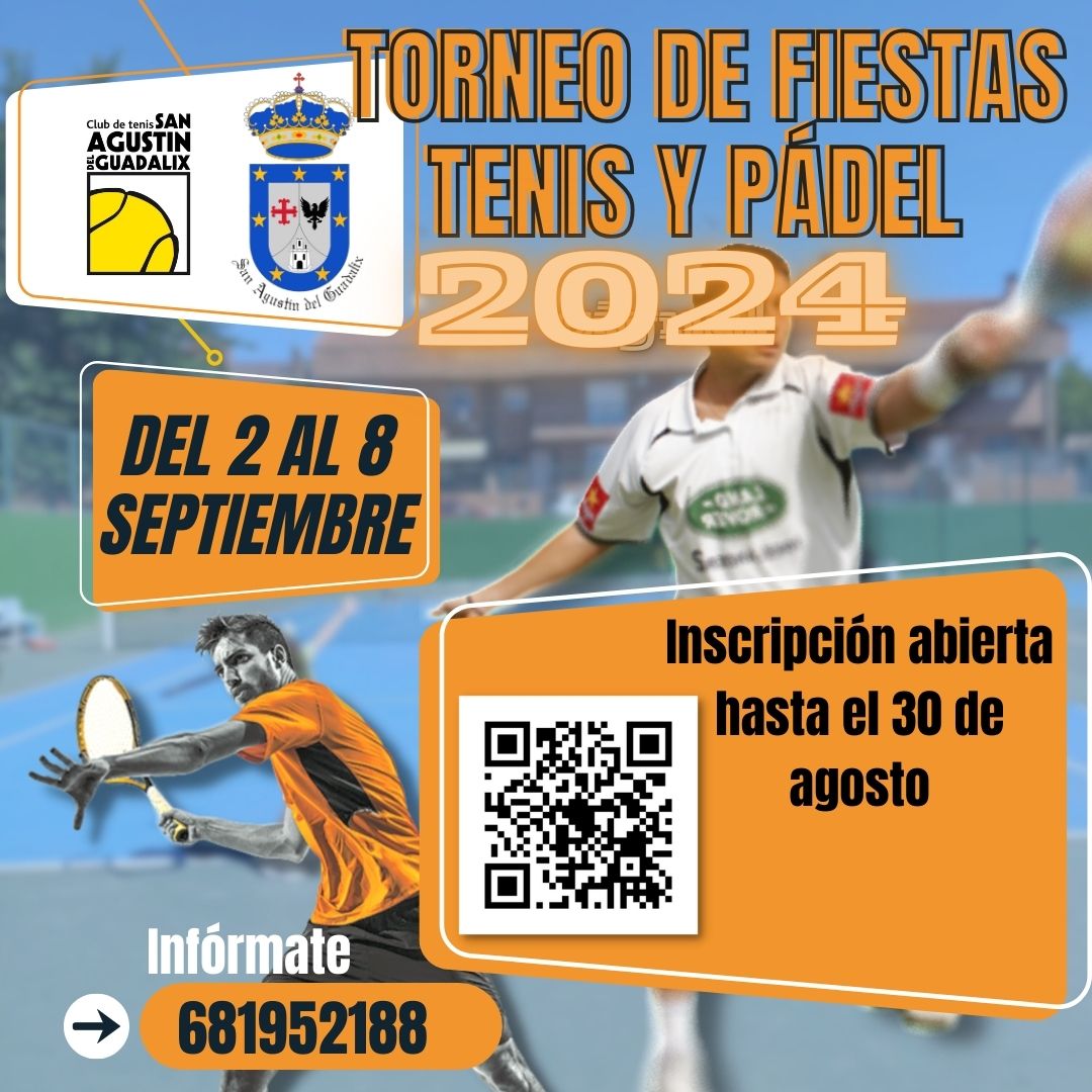 Cartel torneo fiestas 2024 tenis